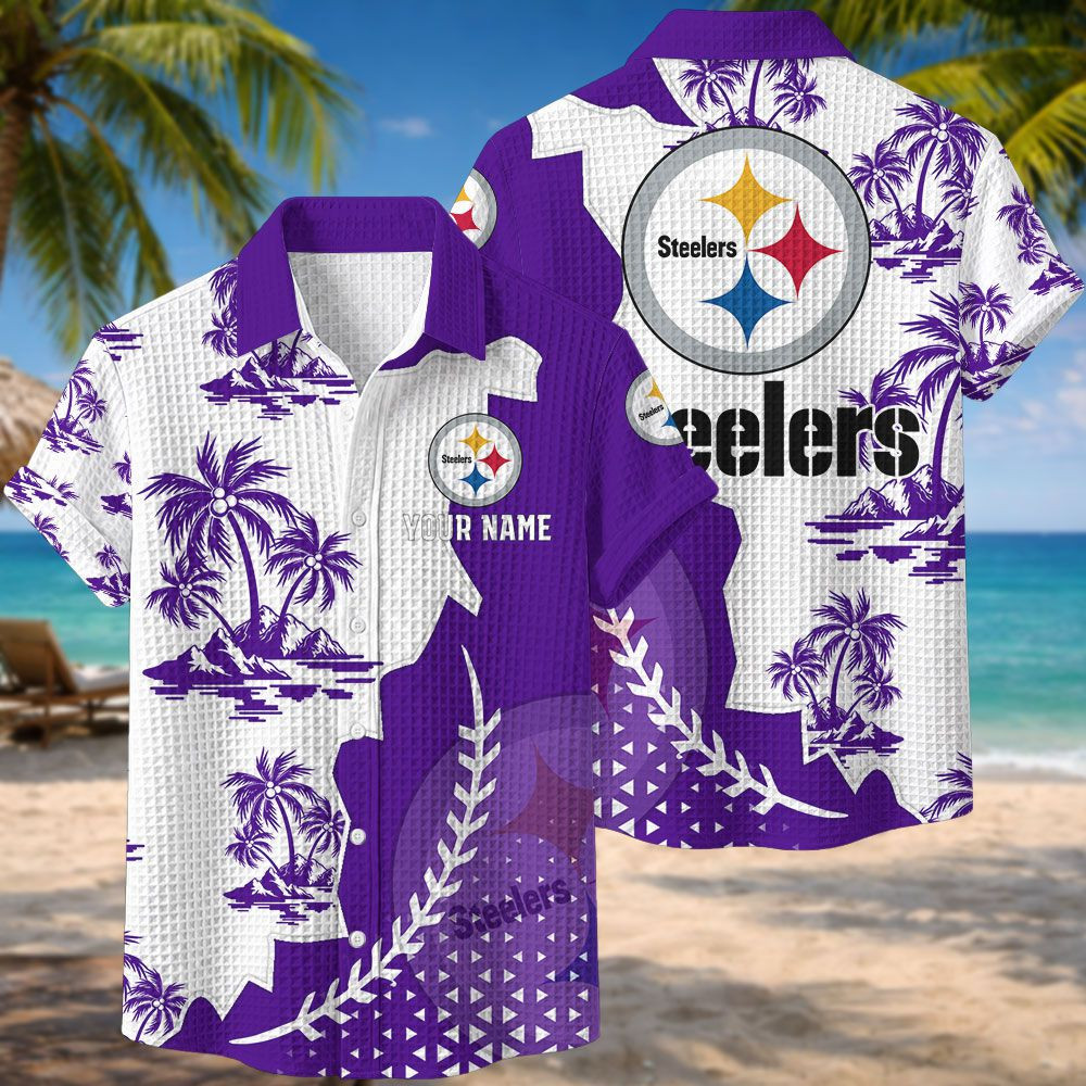 Pittsburgh Steelers NFL Waffle Hawaiian Shirt PBCLJR4