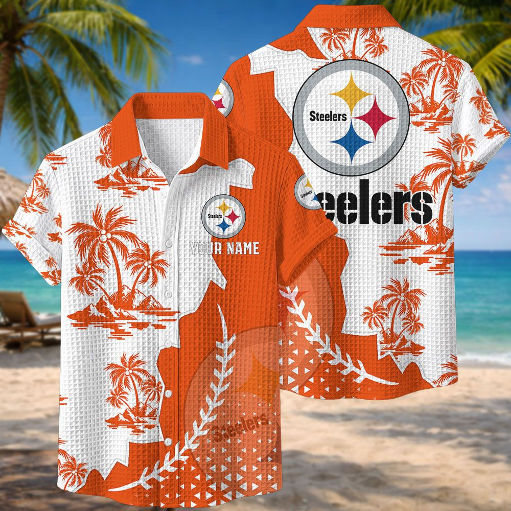 Pittsburgh Steelers NFL Waffle Hawaiian Shirt PBCLJR4