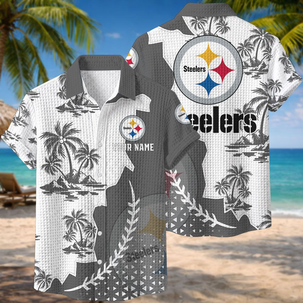Pittsburgh Steelers NFL Waffle Hawaiian Shirt PBCLJR4