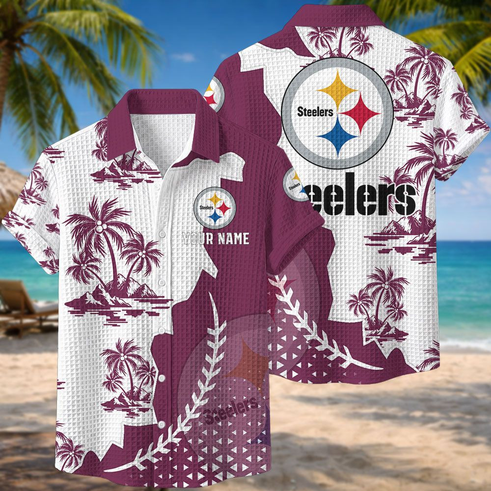 Pittsburgh Steelers NFL Waffle Hawaiian Shirt PBCLJR4