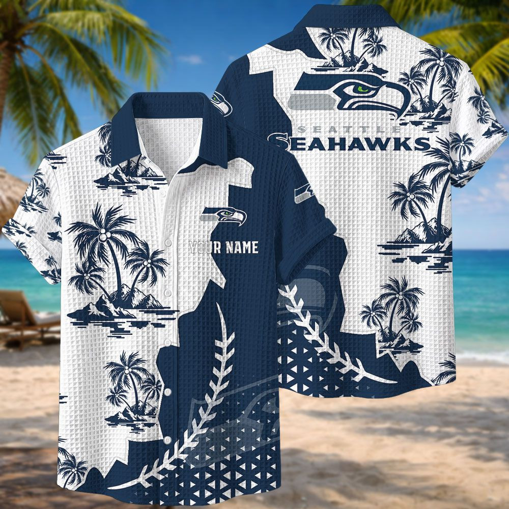 Seattle Seahawks NFL Waffle Hawaiian Shirt BRDCT3DA2933