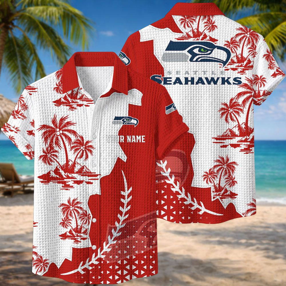 Seattle Seahawks NFL Waffle Hawaiian Shirt PB6G1GF