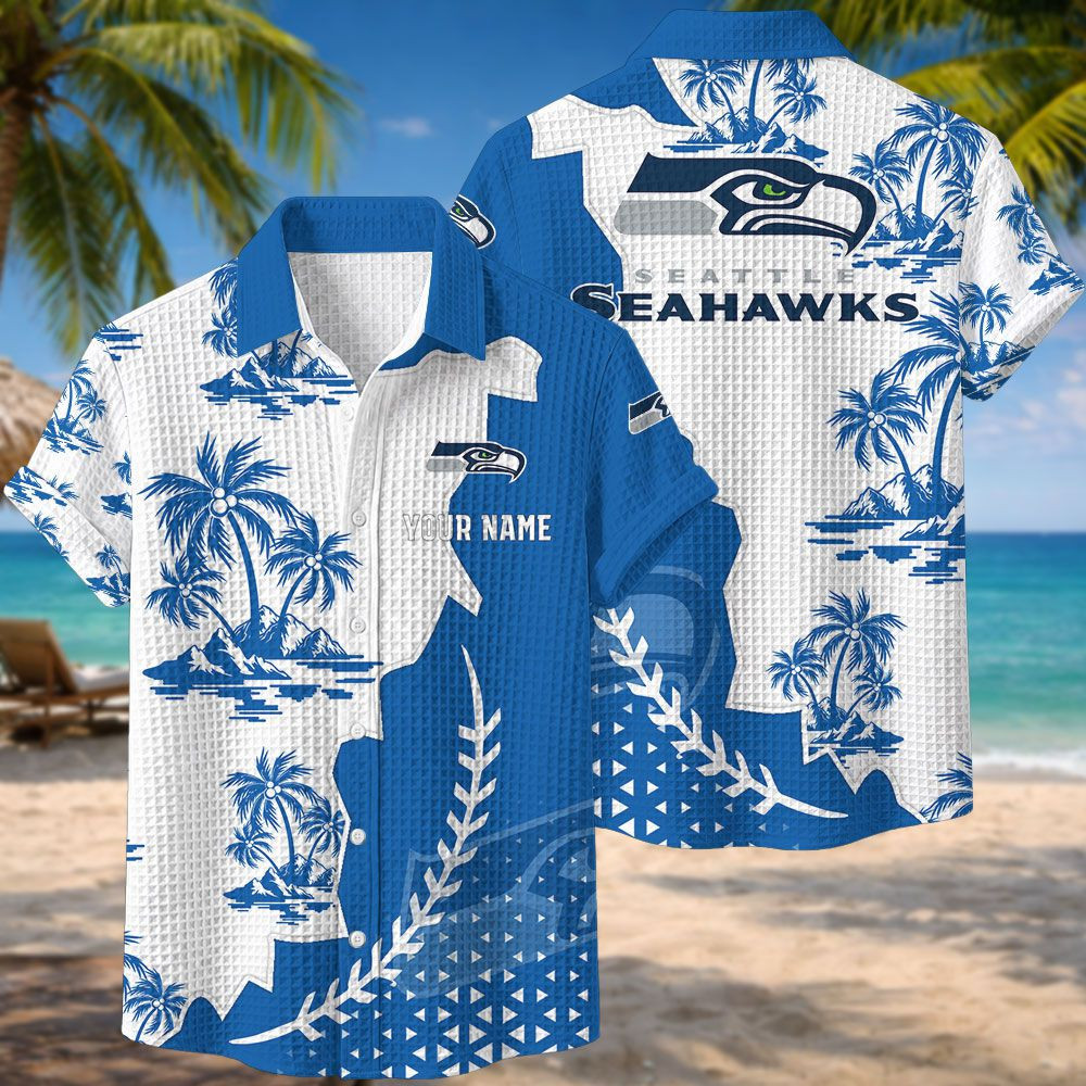 Seattle Seahawks NFL Waffle Hawaiian Shirt PB6G1GF