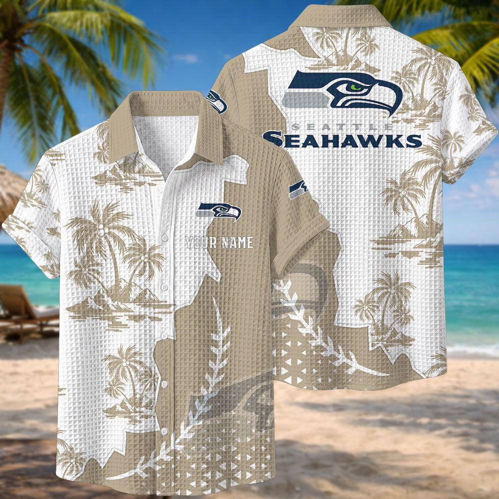 Seattle Seahawks NFL Waffle Hawaiian Shirt PB6G1GF