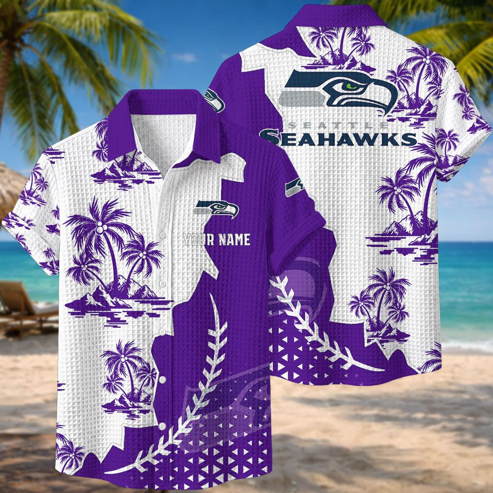 Seattle Seahawks NFL Waffle Hawaiian Shirt PB6G1GF