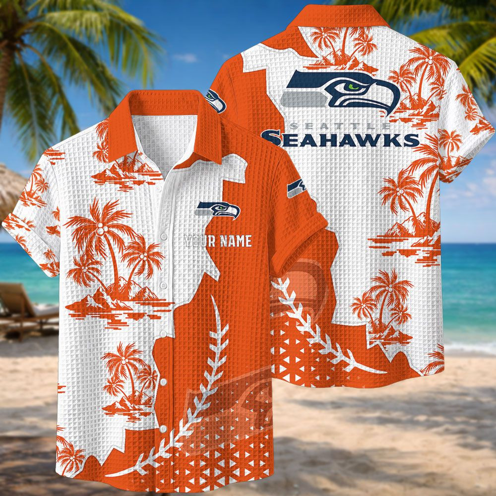 Seattle Seahawks NFL Waffle Hawaiian Shirt PB6G1GF