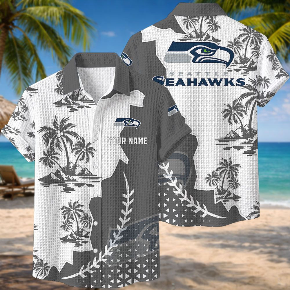 Seattle Seahawks NFL Waffle Hawaiian Shirt PB6G1GF