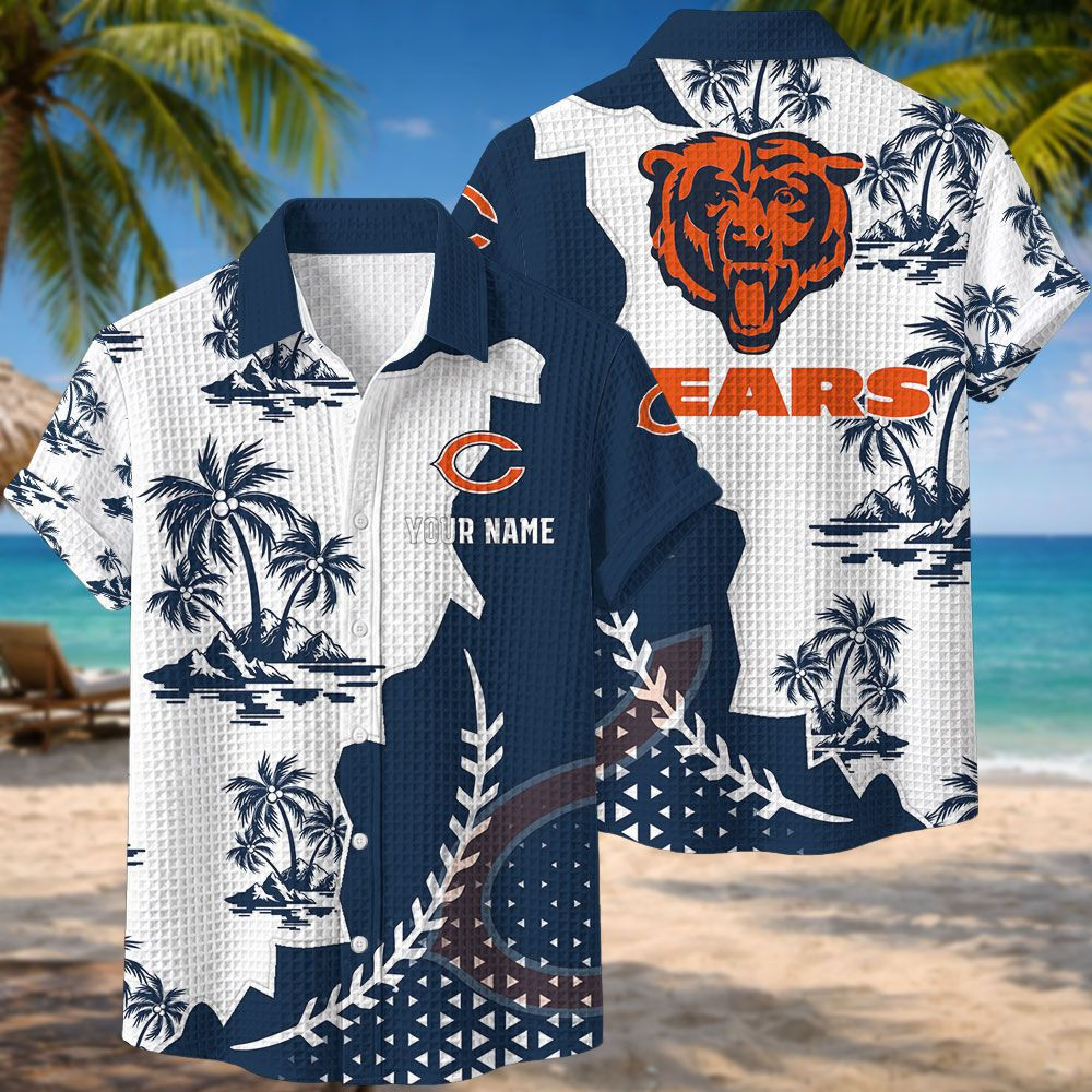 Chicago Bears NFL Waffle Hawaiian Shirt BRDCT3DA0633