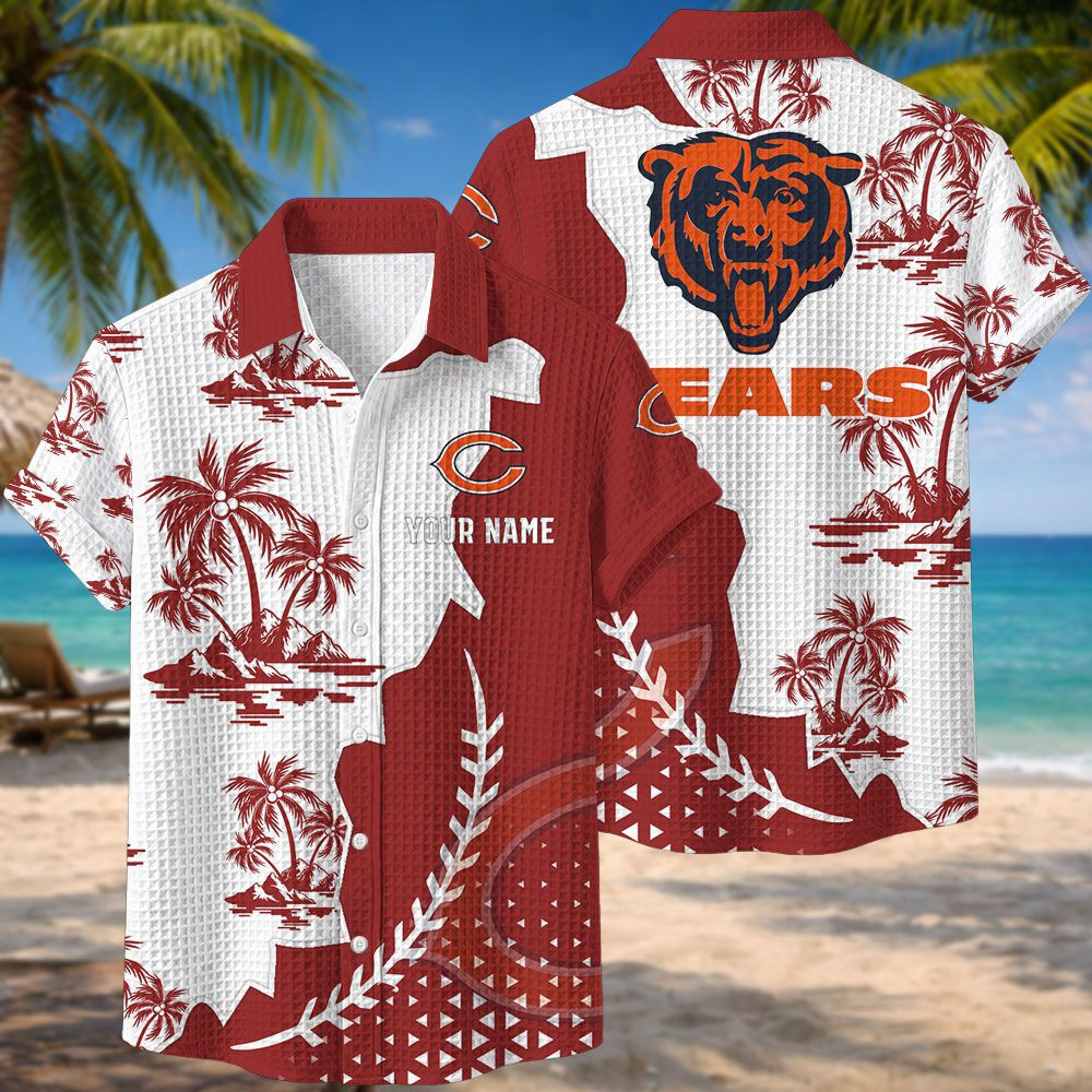 Chicago Bears NFL Waffle Hawaiian Shirt PBFZ7XZ