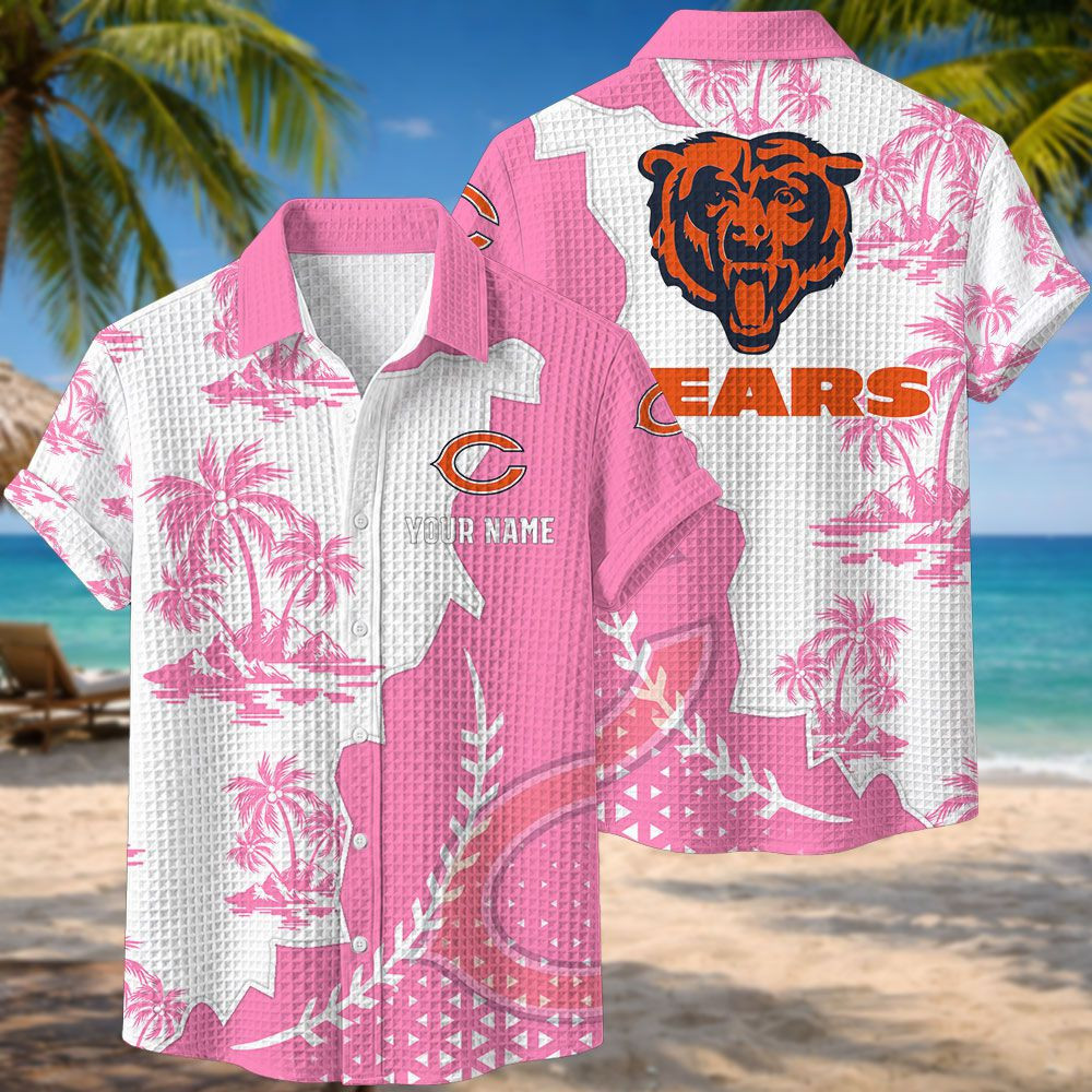Chicago Bears NFL Waffle Hawaiian Shirt PBFZ7XZ