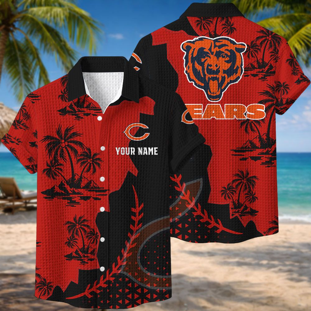 Chicago Bears NFL Waffle Hawaiian Shirt PBFZ7XZ