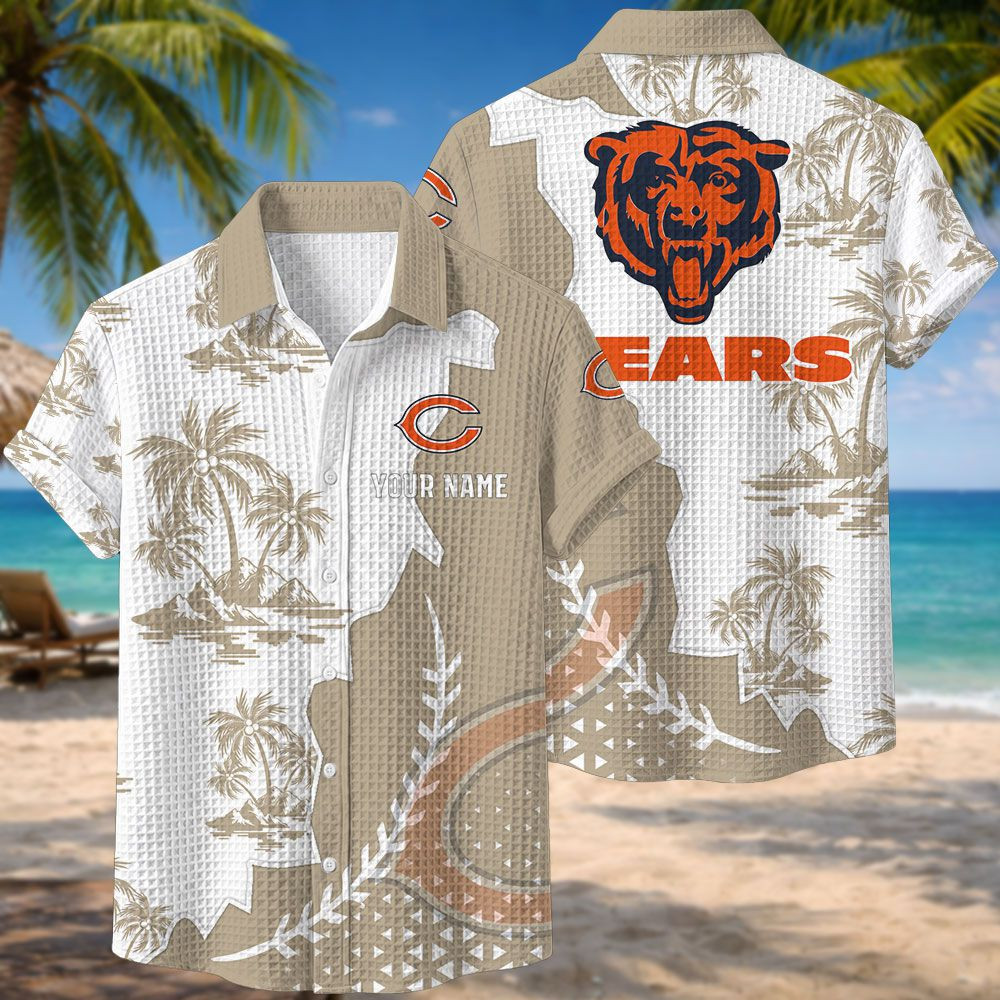 Chicago Bears NFL Waffle Hawaiian Shirt PBFZ7XZ