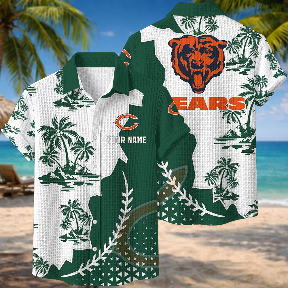 Chicago Bears NFL Waffle Hawaiian Shirt PBFZ7XZ