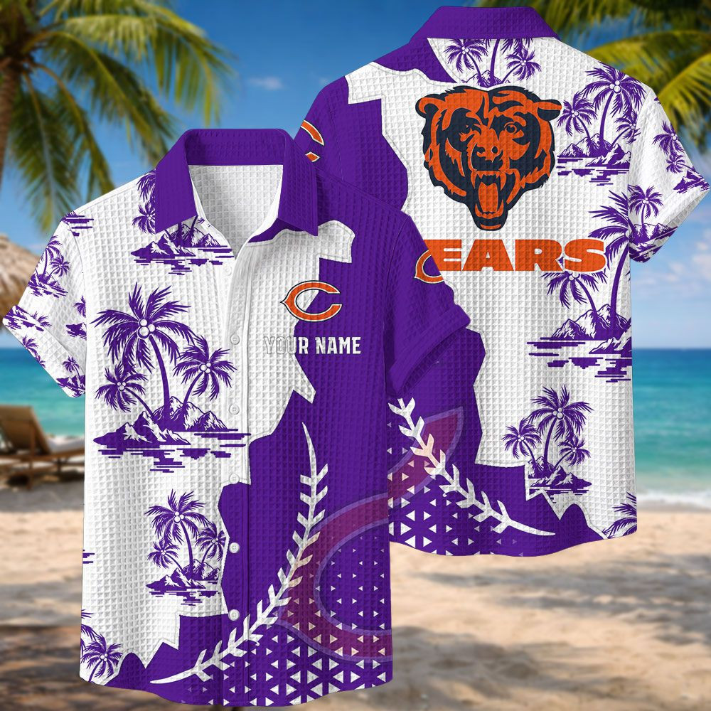 Chicago Bears NFL Waffle Hawaiian Shirt PBFZ7XZ