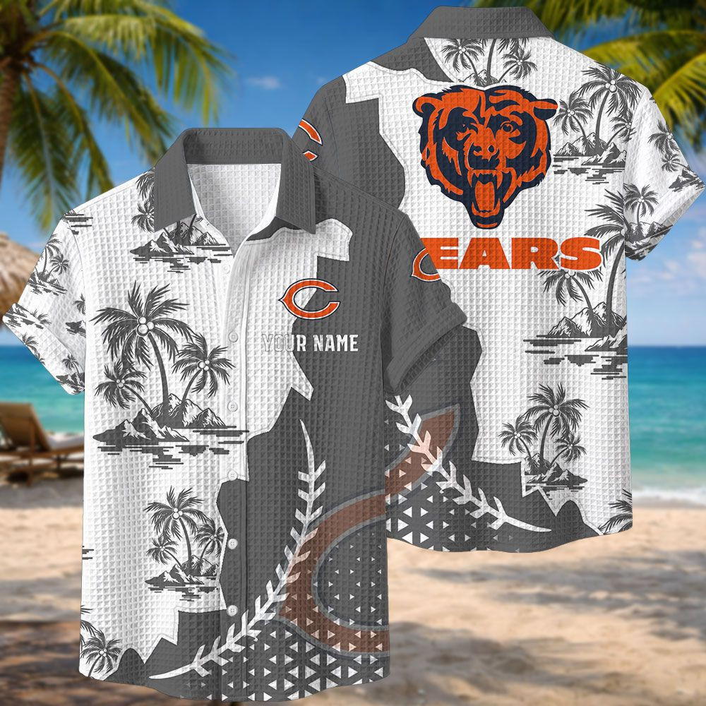 Chicago Bears NFL Waffle Hawaiian Shirt PBFZ7XZ