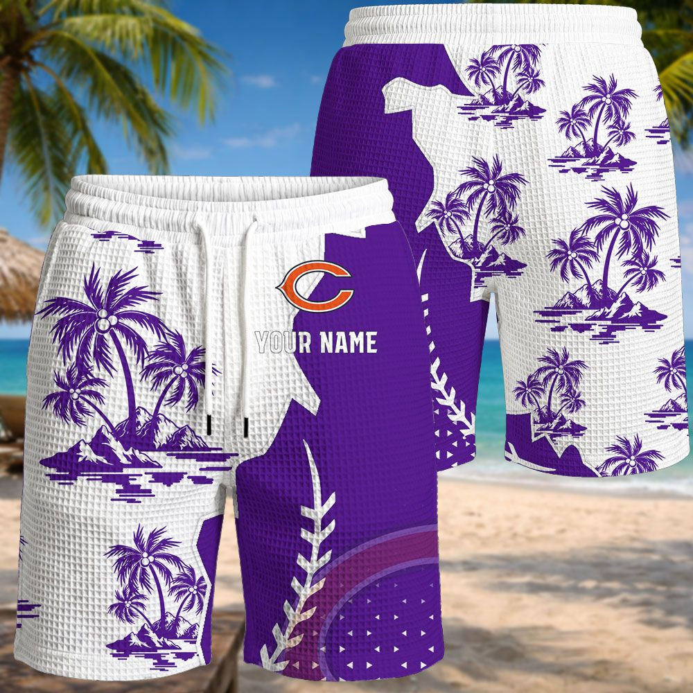 Chicago Bears NFL Waffle Hawaiian Shirt PBFZ7XZ