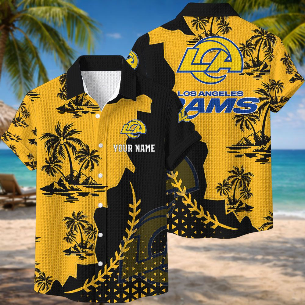 Los Angeles Rams NFL Waffle Hawaiian Shirt PBZ2KHL