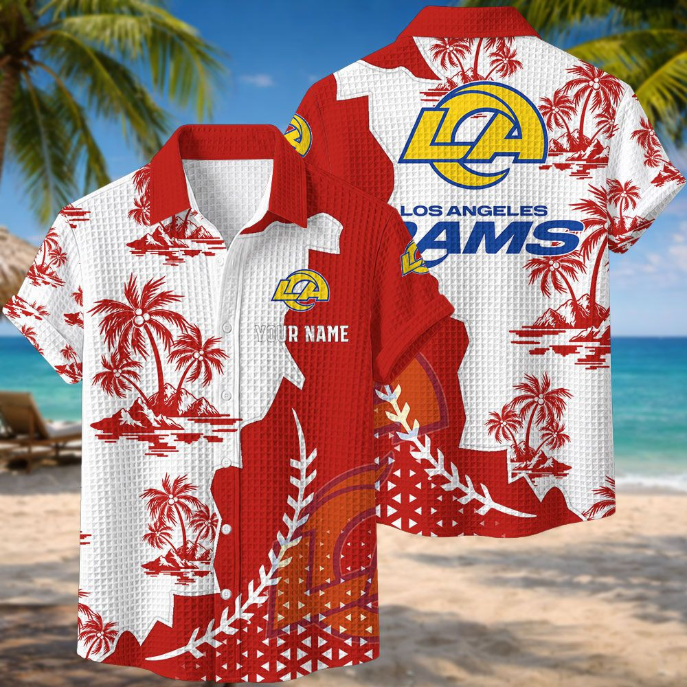 Los Angeles Rams NFL Waffle Hawaiian Shirt PBZ2KHL