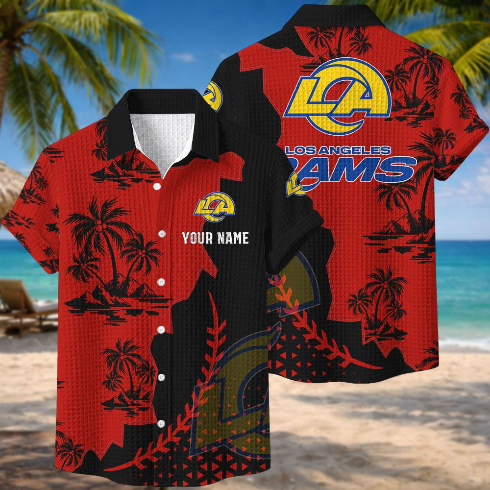 Los Angeles Rams NFL Waffle Hawaiian Shirt PBZ2KHL