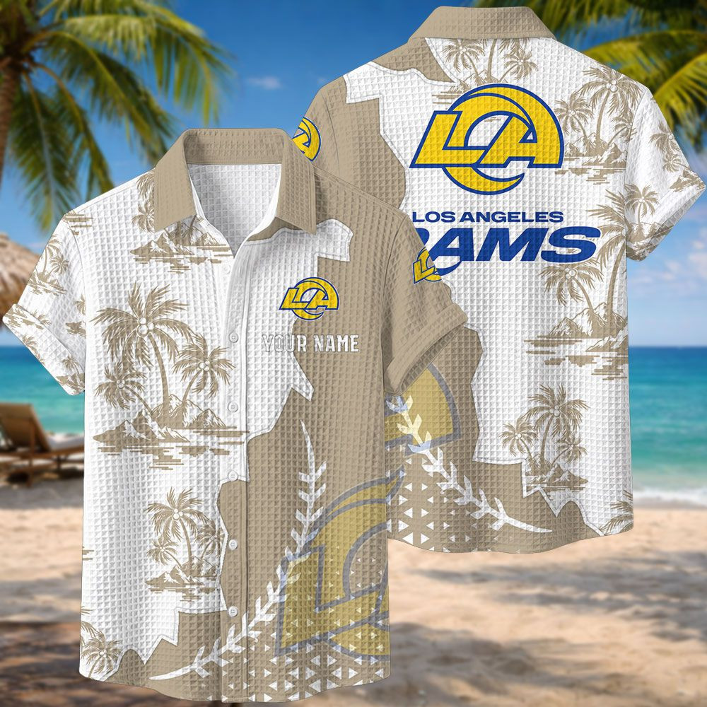 Los Angeles Rams NFL Waffle Hawaiian Shirt PBZ2KHL