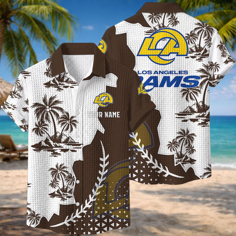 Los Angeles Rams NFL Waffle Hawaiian Shirt PBZ2KHL