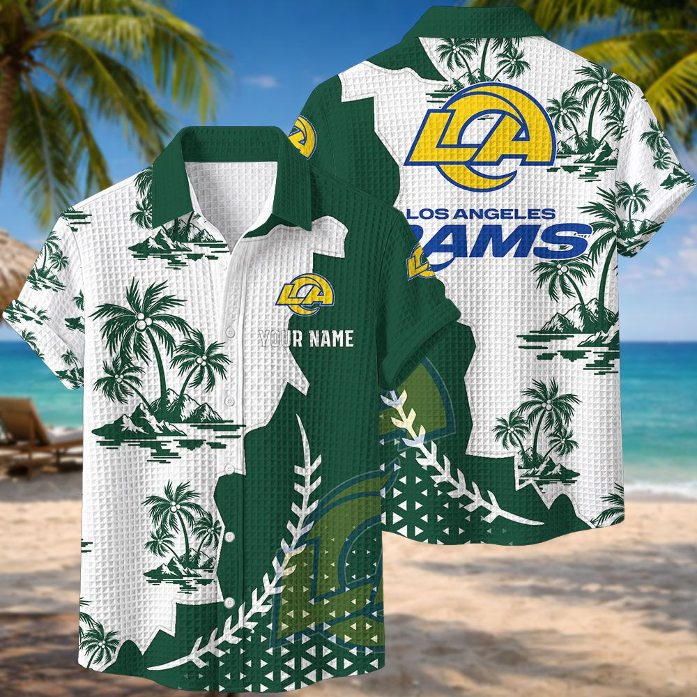 Los Angeles Rams NFL Waffle Hawaiian Shirt PBZ2KHL