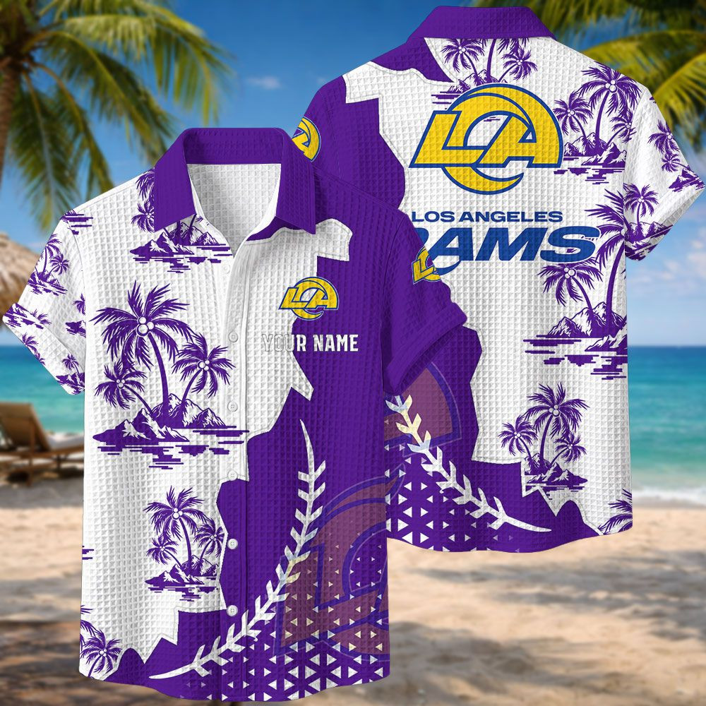 Los Angeles Rams NFL Waffle Hawaiian Shirt PBZ2KHL