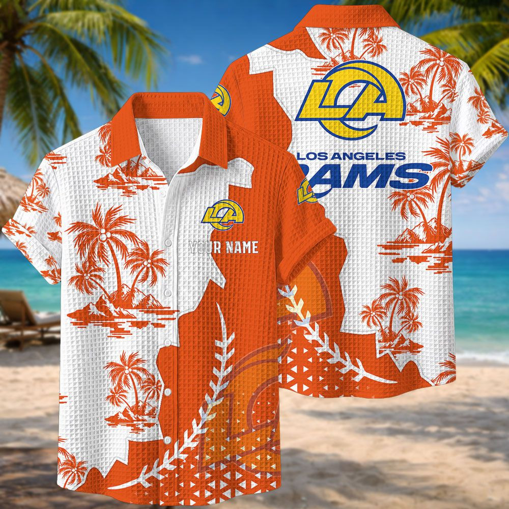 Los Angeles Rams NFL Waffle Hawaiian Shirt PBZ2KHL