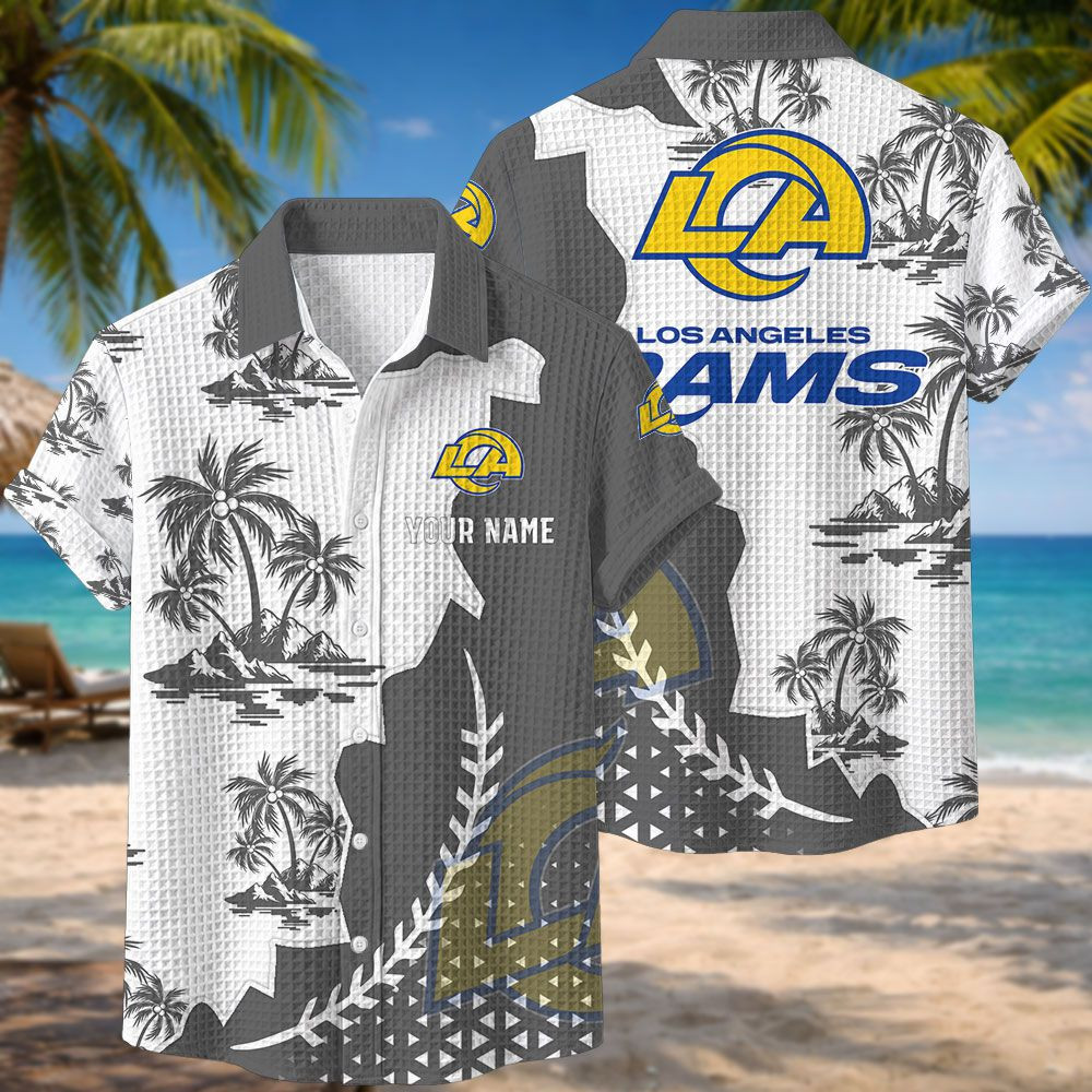 Los Angeles Rams NFL Waffle Hawaiian Shirt PBZ2KHL