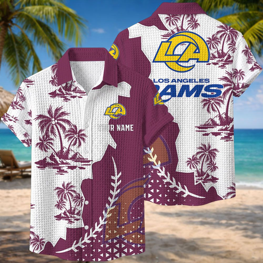 Los Angeles Rams NFL Waffle Hawaiian Shirt PBZ2KHL