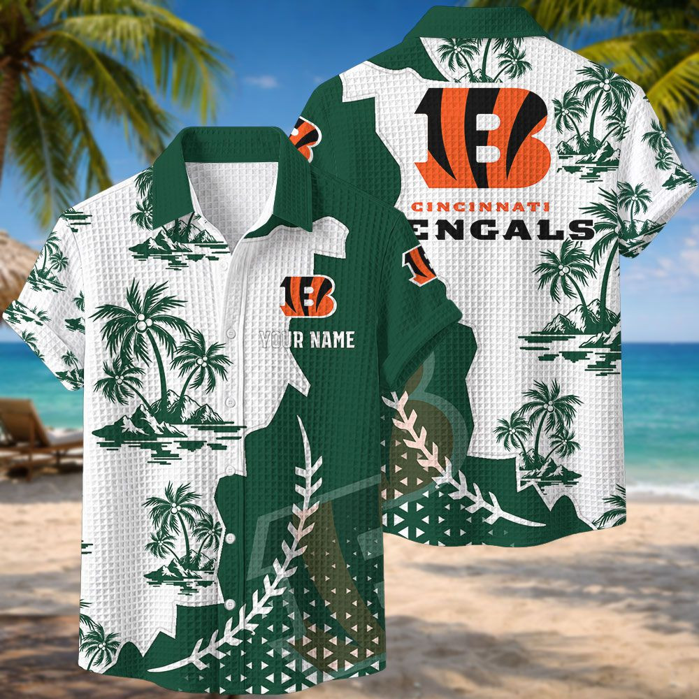 Cincinnati Bengals NFL Waffle Hawaiian Shirt PBIP1PA