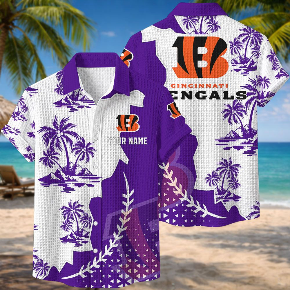 Cincinnati Bengals NFL Waffle Hawaiian Shirt PBIP1PA