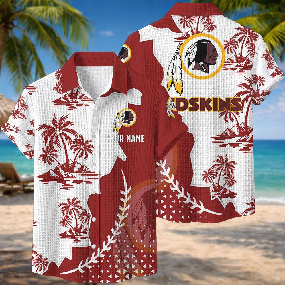 Washington Redskins NFL Waffle Hawaiian Shirt PBH7BHY