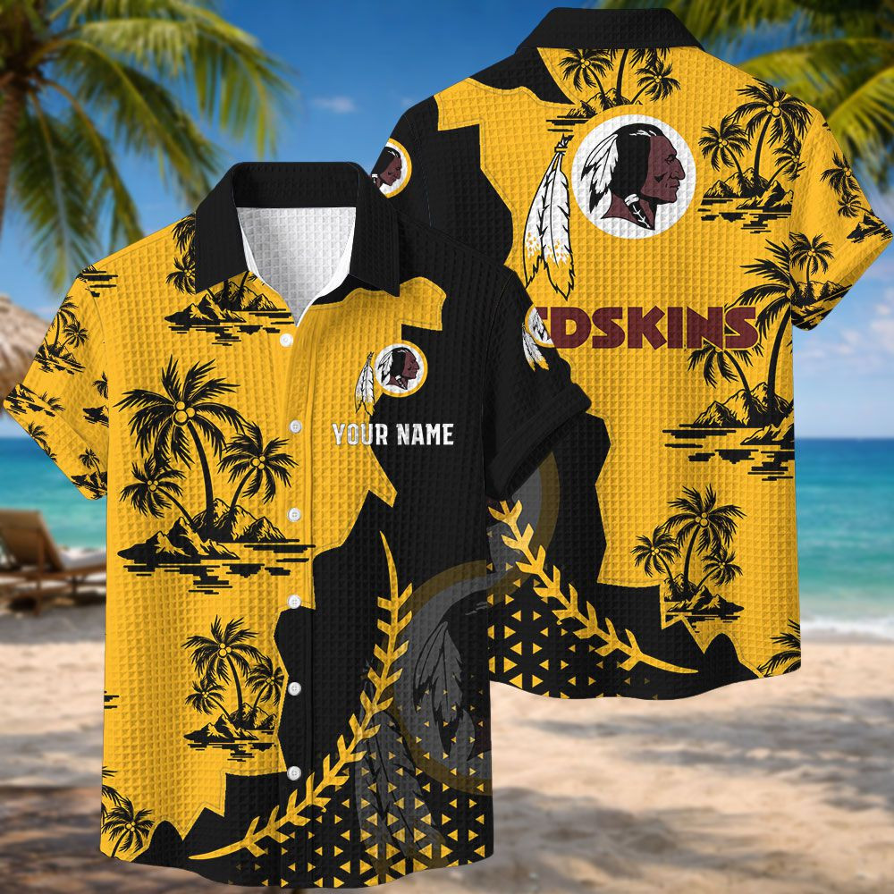 Washington Redskins NFL Waffle Hawaiian Shirt PBH7BHY