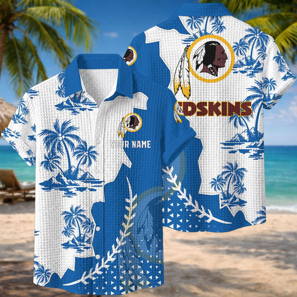 Washington Redskins NFL Waffle Hawaiian Shirt PBH7BHY