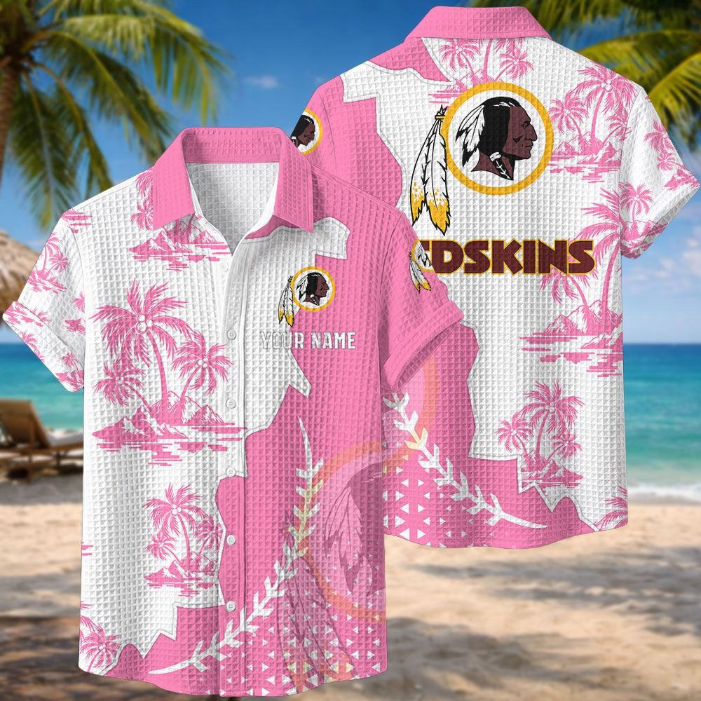 Washington Redskins NFL Waffle Hawaiian Shirt PBH7BHY