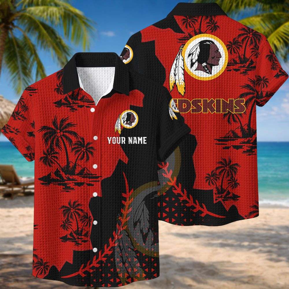 Washington Redskins NFL Waffle Hawaiian Shirt PBH7BHY