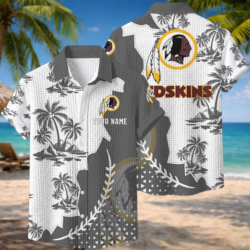 Washington Redskins NFL Waffle Hawaiian Shirt PBH7BHY