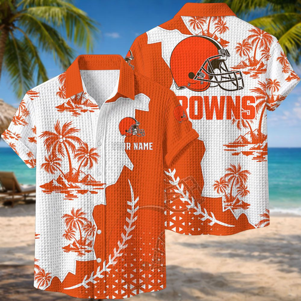 Cleveland Browns NFL Waffle Hawaiian Shirt BRDCT3DA0833