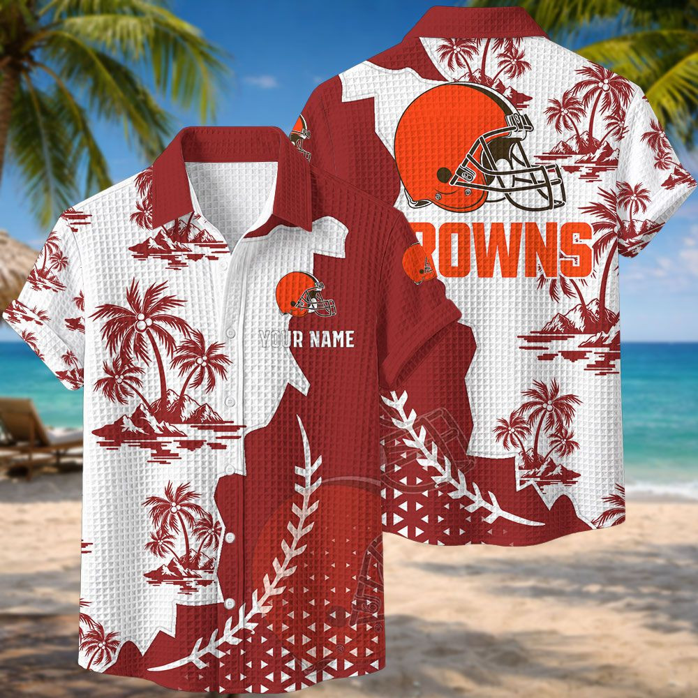 Cleveland Browns NFL Waffle Hawaiian Shirt PB4CA28