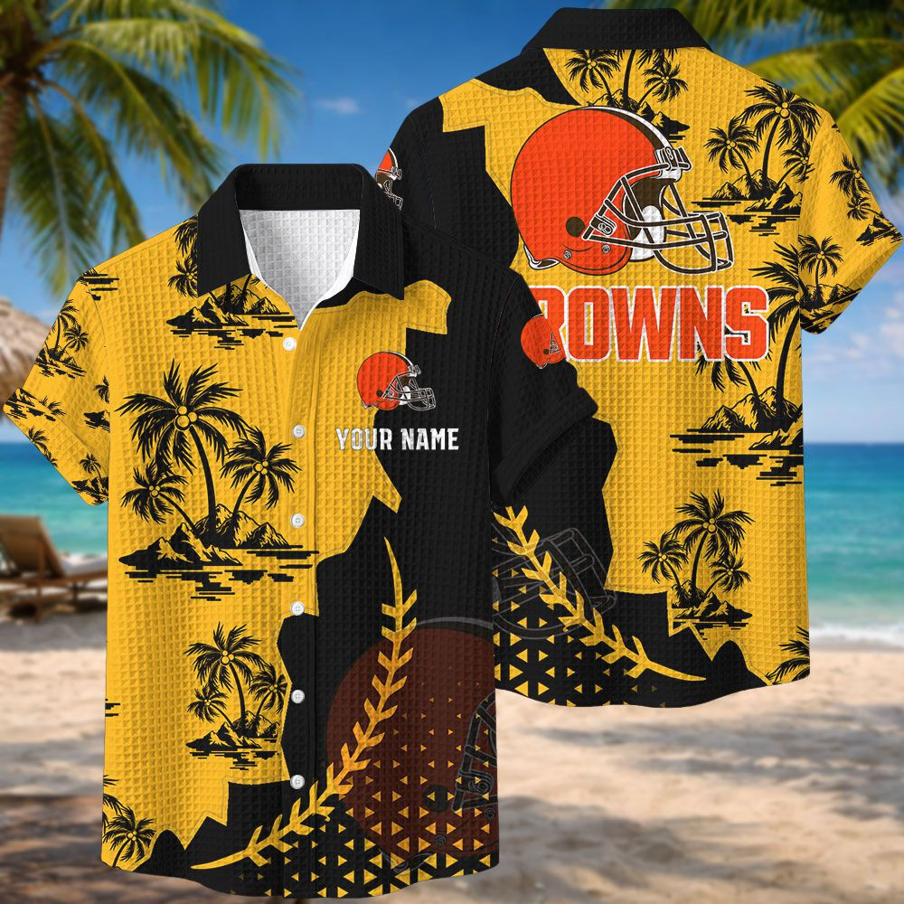 Cleveland Browns NFL Waffle Hawaiian Shirt PB4CA28