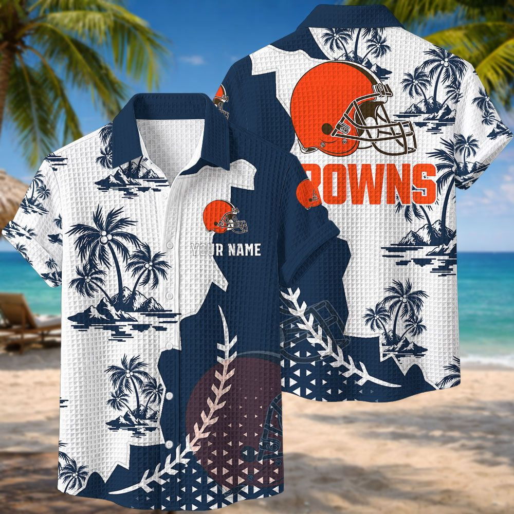 Cleveland Browns NFL Waffle Hawaiian Shirt PB4CA28