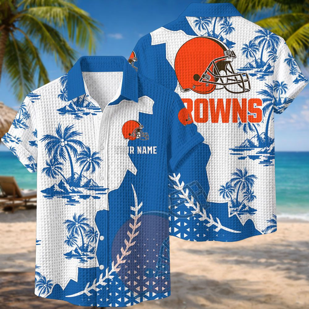 Cleveland Browns NFL Waffle Hawaiian Shirt PB4CA28