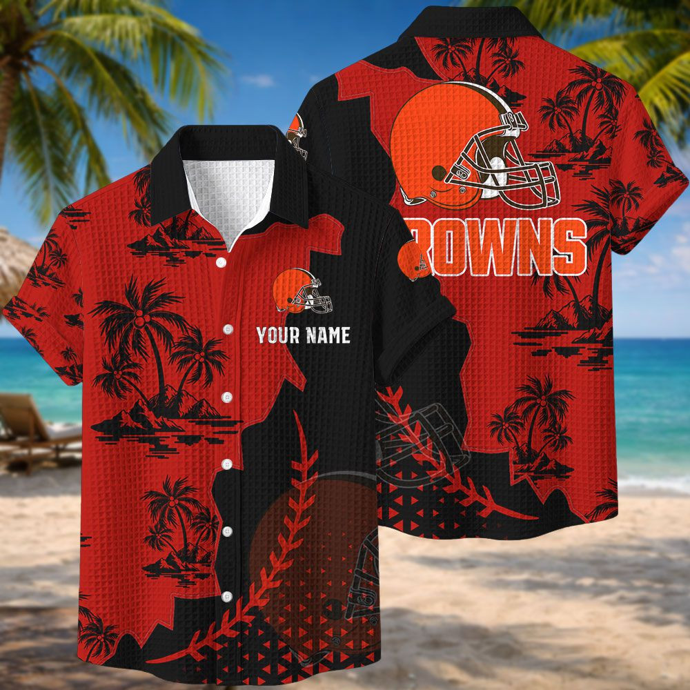 Cleveland Browns NFL Waffle Hawaiian Shirt PB4CA28