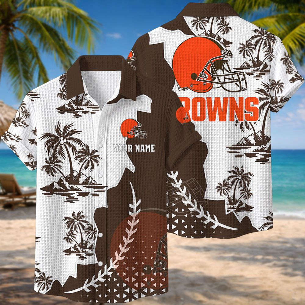 Cleveland Browns NFL Waffle Hawaiian Shirt PB4CA28