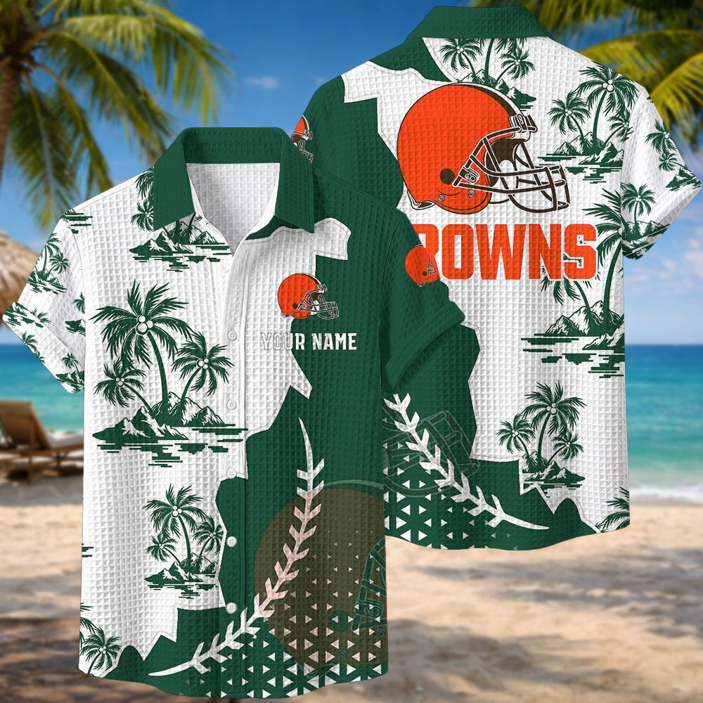 Cleveland Browns NFL Waffle Hawaiian Shirt PB4CA28