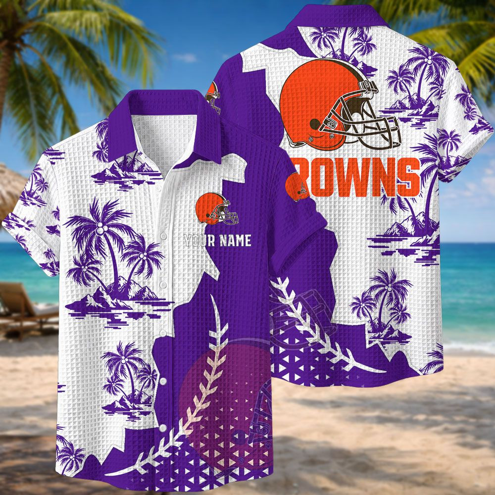 Cleveland Browns NFL Waffle Hawaiian Shirt PB4CA28