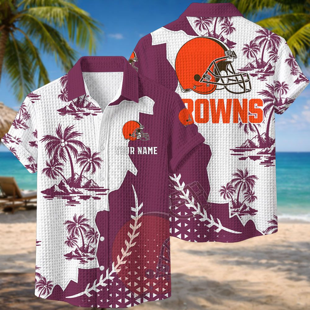 Cleveland Browns NFL Waffle Hawaiian Shirt PB4CA28