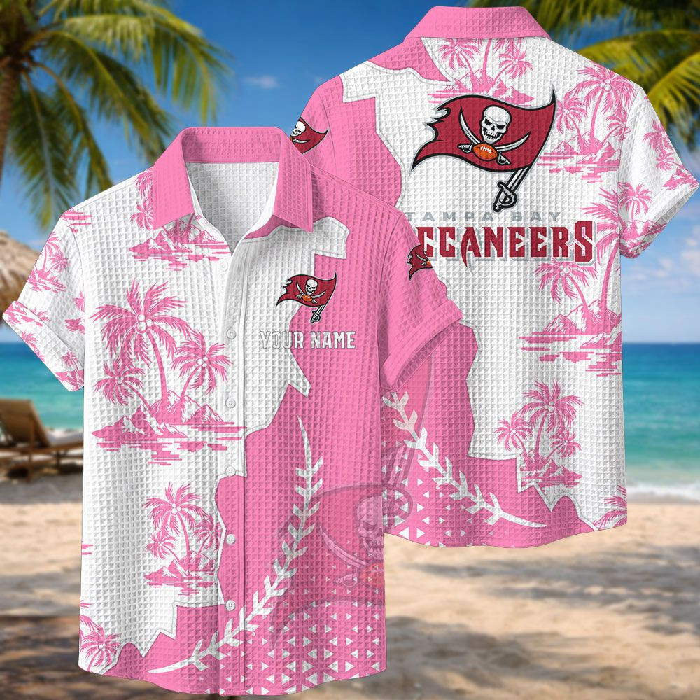 Tampa Bay Buccaneers NFL Waffle Hawaiian Shirt PB0R0PA