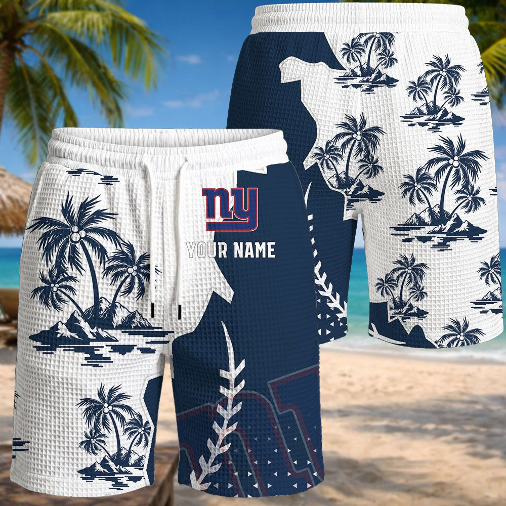 New York Giants NFL Waffle Hawaiian Shirt PB1V2EP